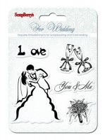 Set of stamps 10,5*10,5cm Wedding. You&Me SCB4901010b