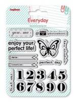 Set of Clear Stamps (10,5*10,5cm) Every day - Numbers