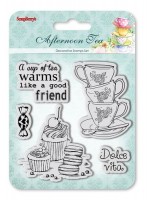 Set of Clear Stamps (10,5*10,5cm) Afternoon Tea - Dolce Vita