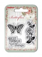 Set of clear stamps (7*7cm) Butterflies – The Best Things