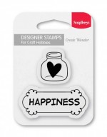 Set of stamps 7*7 cm Happiness