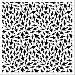Stencil Pointers pattern 15,2*15,2cm thickness 0,15mm (clr 50)