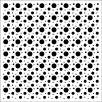 Stencil Bubbles 15,2*15,2cm thickness 0,15mm