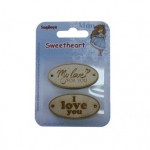 Sweetheart Engraved Wood-Chip Elements No. 1 (2 pieces per pack)
